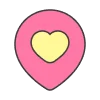📍 Эмодзи «Розовые мечты - буквы и значки» для Telegram