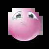 Стикер 19 pink face #emoji