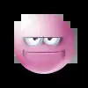 Стикер 24 pink face #emoji