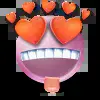 Стикер 6 pink face #emoji