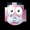 Стикер 61 pink face #emoji