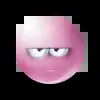 Стикер 23 pink face #emoji