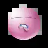 Стикер 9 pink face #emoji