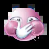 Стикер 45 pink face #emoji