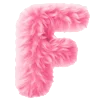 🩷 Эмодзи «pink fluffy letters» для Telegram