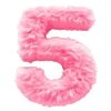 5️⃣ Эмодзи «pink fluffy letters» для Telegram