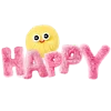 🩷 Эмодзи «pink fluffy letters» для Telegram