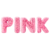 🩷 Эмодзи «pink fluffy letters» для Telegram
