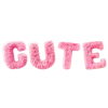 🩷 Эмодзи «pink fluffy letters» для Telegram