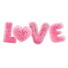 🩷 Эмодзи «pink fluffy letters» для Telegram