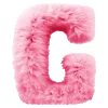 🩷 Эмодзи «pink fluffy letters» для Telegram