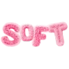 🩷 Эмодзи «pink fluffy letters» для Telegram