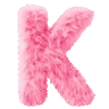 🩷 Эмодзи «pink fluffy letters» для Telegram