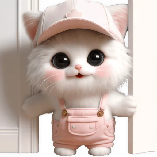 😯 Стикер «Розовый котенок» для Telegram