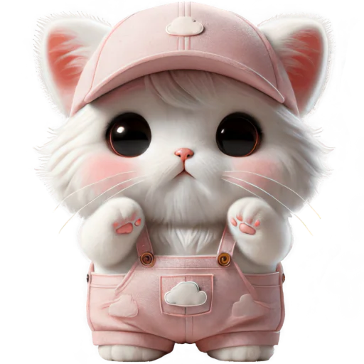 🥹 Стикер «Розовый котенок» для Telegram