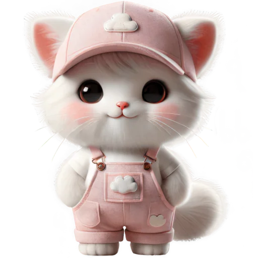 ☺️ Стикер «Розовый котенок» для Telegram