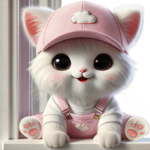 ☺️ Стикер «Розовый котенок» для Telegram