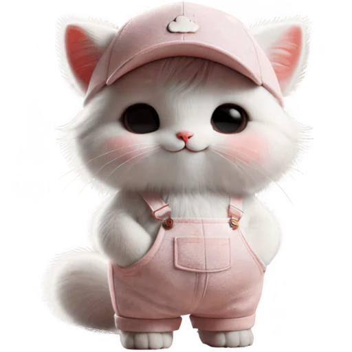 ☺️ Стикер «Розовый котенок» для Telegram