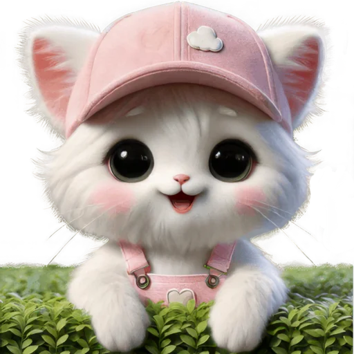 ☺️ Стикер «Розовый котенок» для Telegram