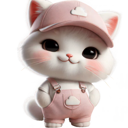☺️ Стикер «Розовый котенок» для Telegram
