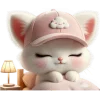 🥱 Эмодзи «Розовый котенок» для Telegram