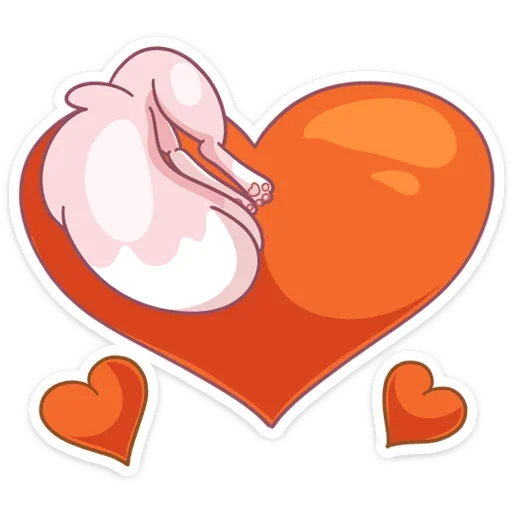 ❤️ Стикер «И третий стиль этого пака - Розовая Нура» для Telegram