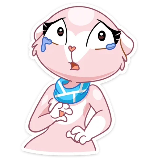 🤭 Стикер «И третий стиль этого пака - Розовая Нура» для Telegram
