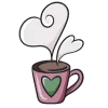 ☕️ Эмодзи «Pink summer» для Telegram