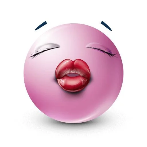 😘 Стикер «Pink faces» для Telegram