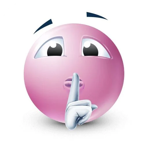 🤫 Стикер «Pink faces» для Telegram