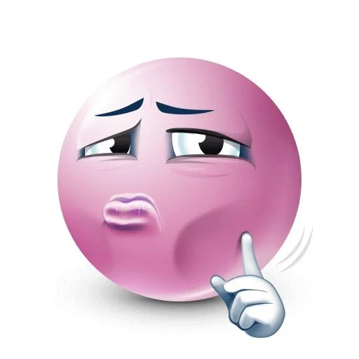 🤫 Стикер «Pink faces» для Telegram