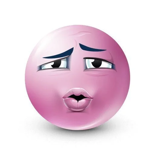 😚 Стикер «Pink faces» для Telegram