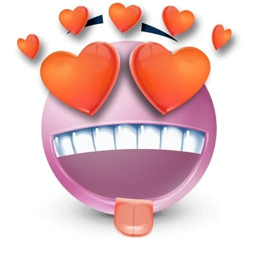 🥰 Стикер «Pink faces» для Telegram