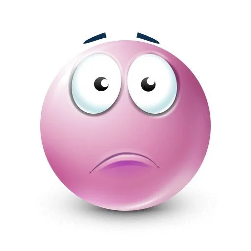 ☹️ Стикер «Pink faces» для Telegram