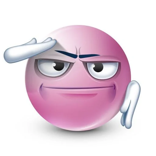 🫡 Стикер «Pink faces» для Telegram