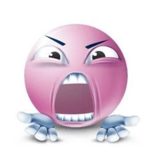 😡 Стикер «Pink faces» для Telegram