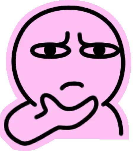 ☹️ Стикер «Pink Boy» для Telegram