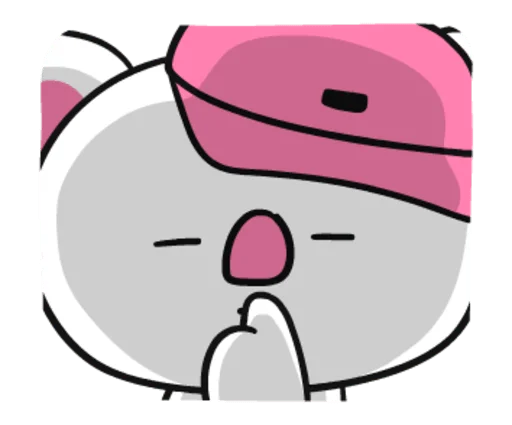 🤫 Стикер «? Pink BT21» для Telegram