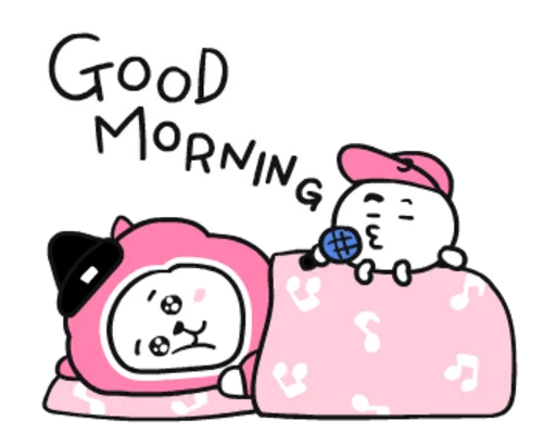☀️ Стикер «? Pink BT21» для Telegram