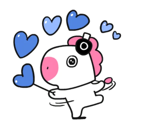 🎧 Стикер «? Pink BT21» для Telegram