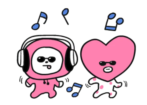 😎 Стикер «? Pink BT21» для Telegram
