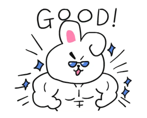💪 Стикер «? Pink BT21» для Telegram
