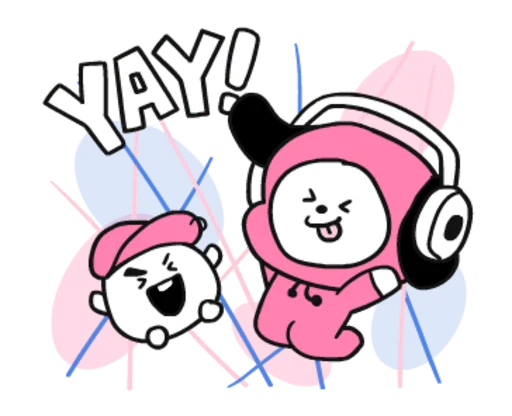 🙌 Стикер «? Pink BT21» для Telegram