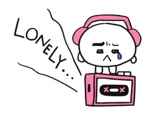 😢 Стикер «? Pink BT21» для Telegram