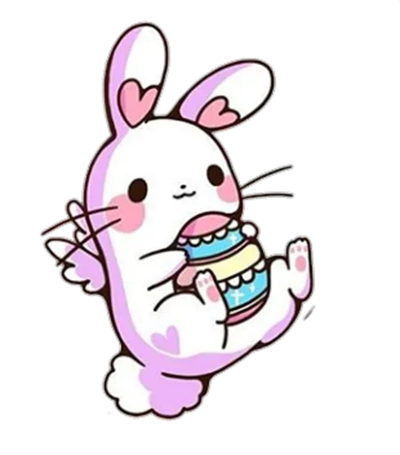 Стикерпак Pink Bunny для Telegram