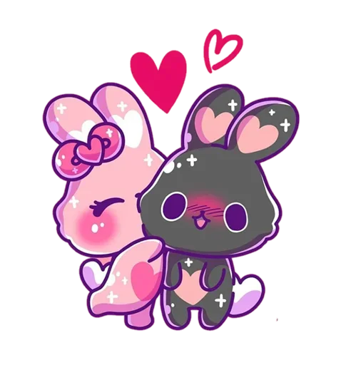 🤗 Стикер «Pink Bunny» для Telegram