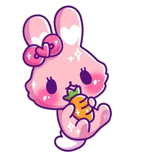 🥕 Стикер «Pink Bunny» для Telegram