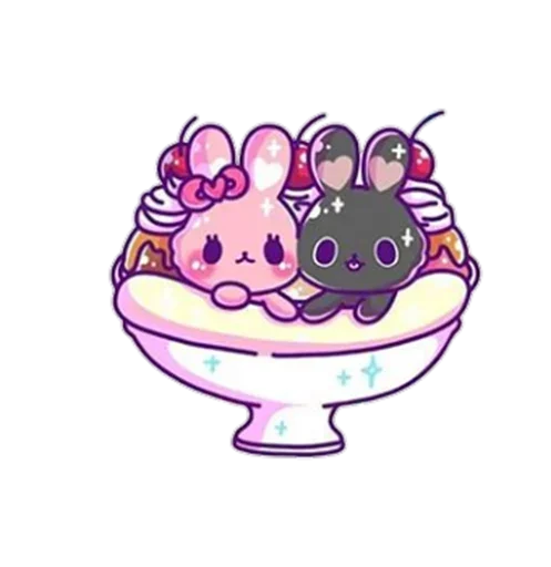 🍨 Стикер «Pink Bunny» для Telegram