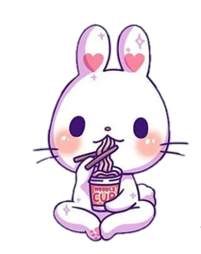 🍜 Стикер «Pink Bunny» для Telegram