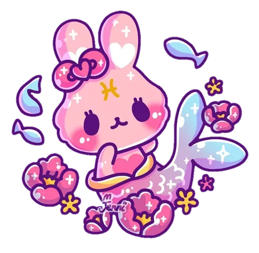 🐠 Стикер «Pink Bunny» для Telegram